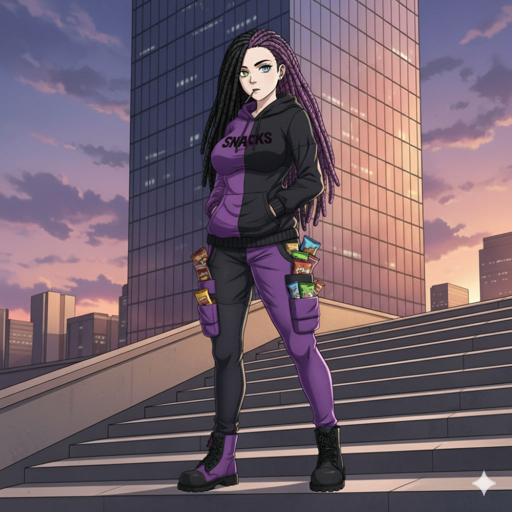 Super Heroine named Snacks