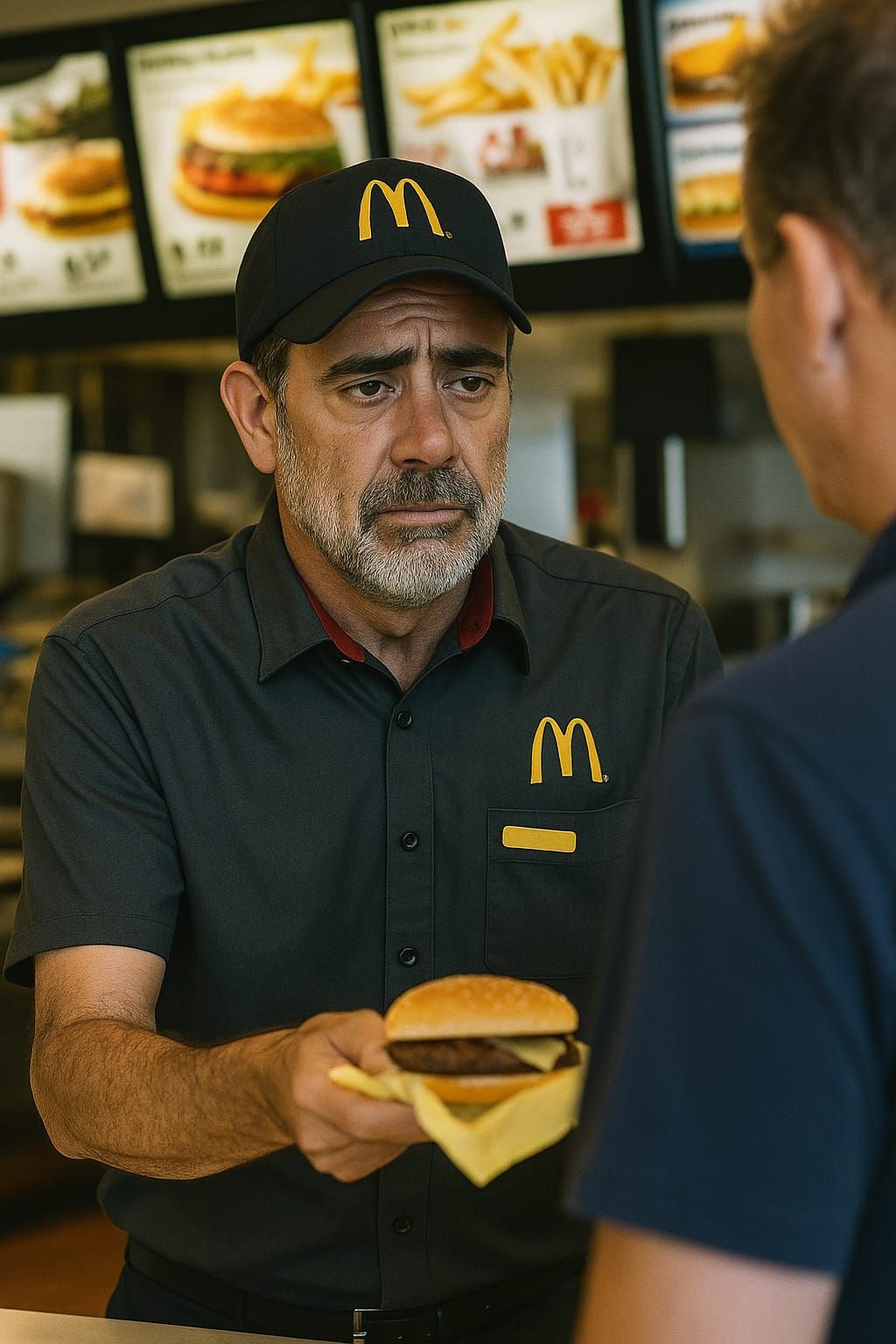 Just take the burger and leave