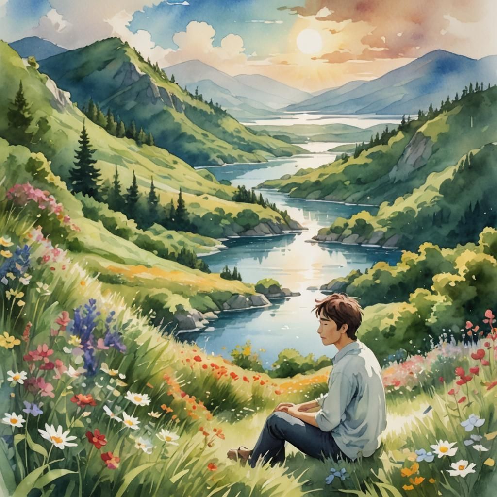 Beauty
Creativity
Cute
Fan art
Nature
Places peaceful
Dream locations...
He drifts away.. Sweet dreams A peaceful young man with a kind smil...