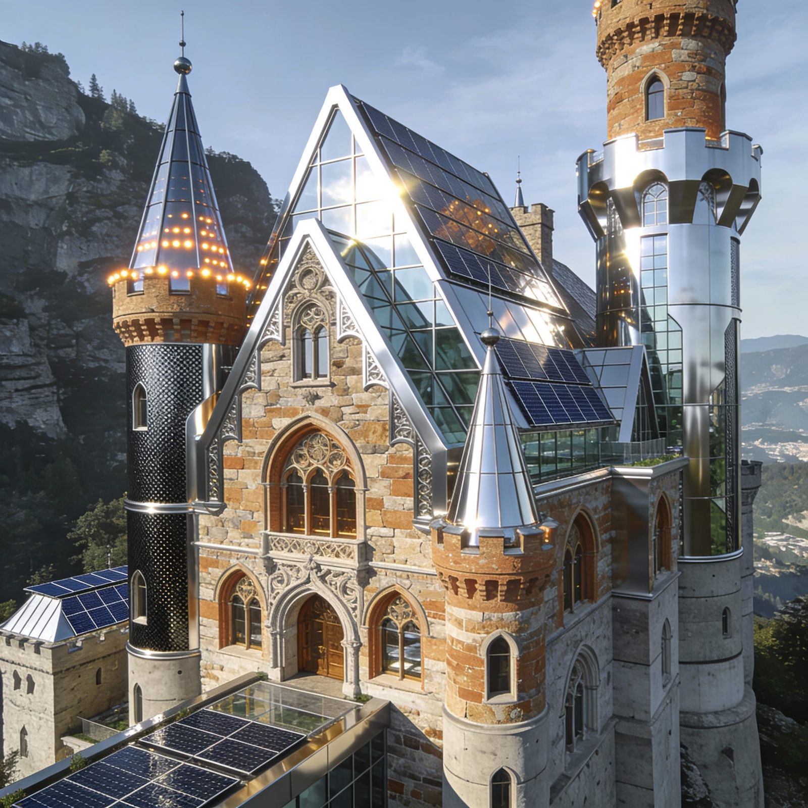 Camelot rebuilt with 21st-century materials  by @boyganymede