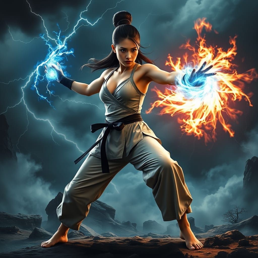 雷炎拳 (Raienken) — Fist of Lightning and Flame  by @Mike