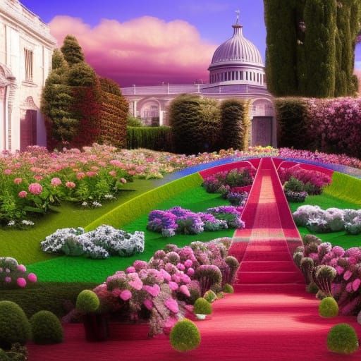 Rose garden in Rome.