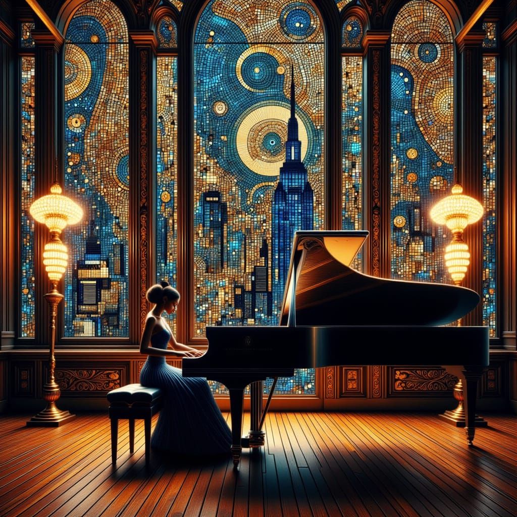 Rhapsody in Blue  by @Starkllr