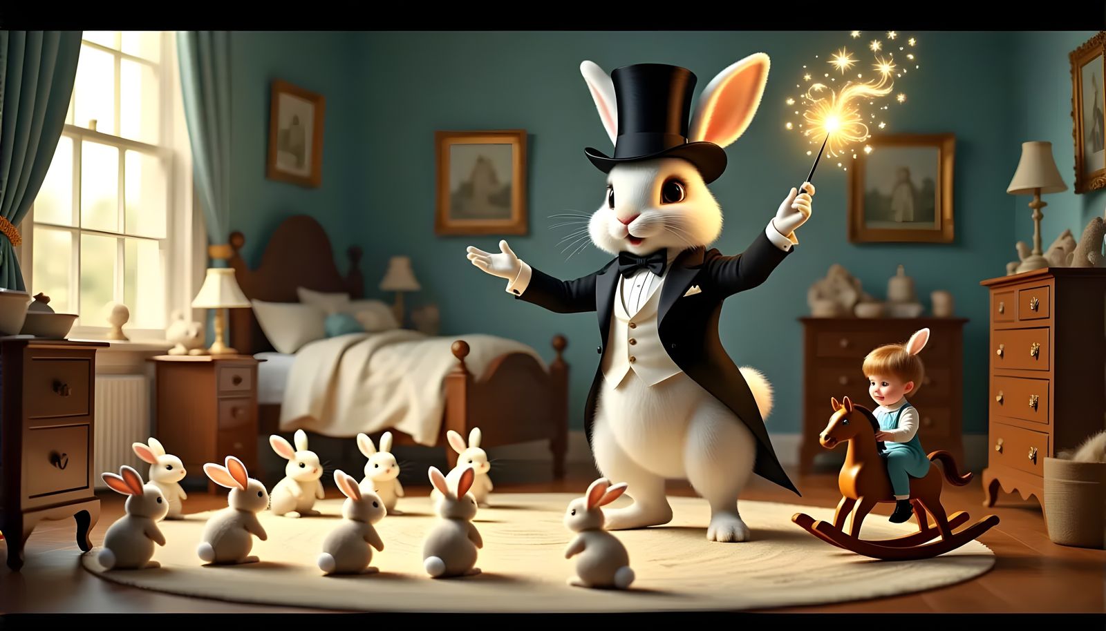 Magical Cleaning Dust Bunnies  by @Gary Murakami