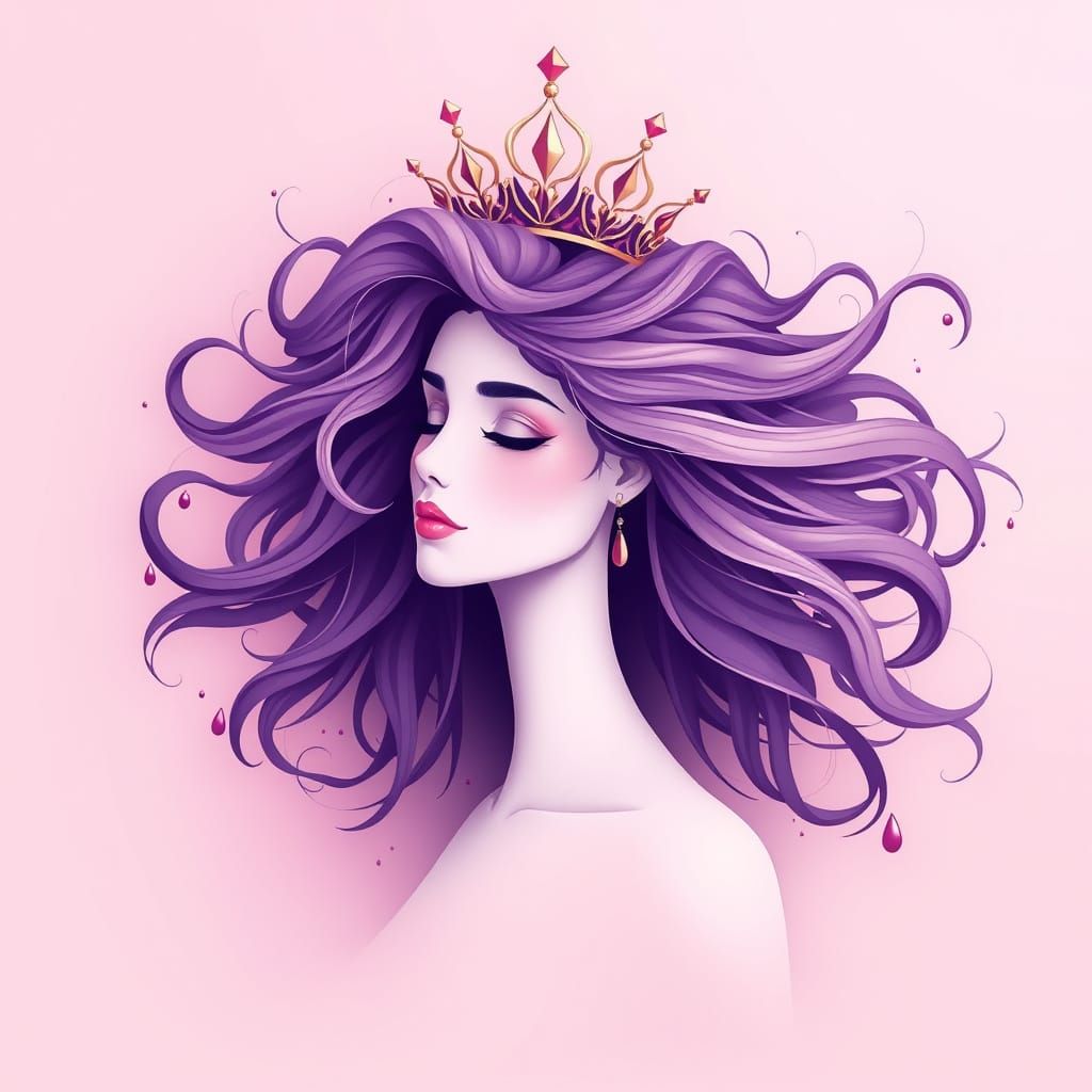 Majestic Lady in Ethereal Wonderland