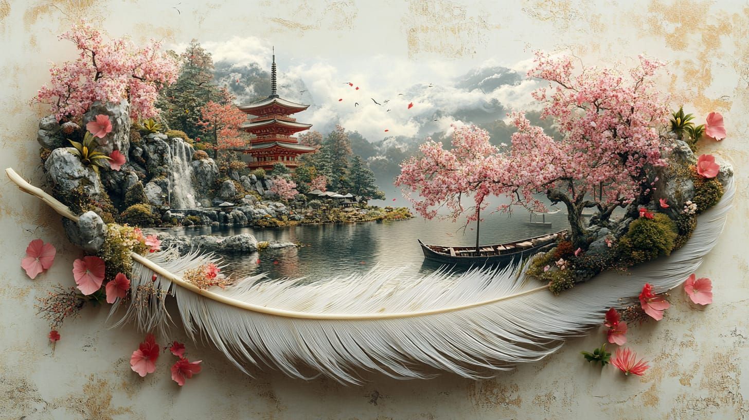 The Floating Pagoda  by @Magic School Bus Dropout