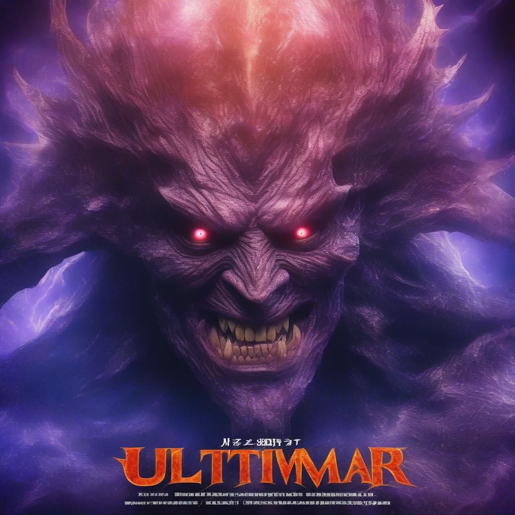 Spooky movie title like art creations of my pure evil origin...