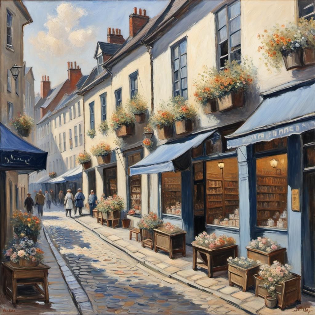 COBBLED LANE - AI Generated Artwork - NightCafe Creator