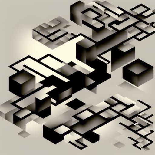 the flow of time; graphic score using circles and squares an...