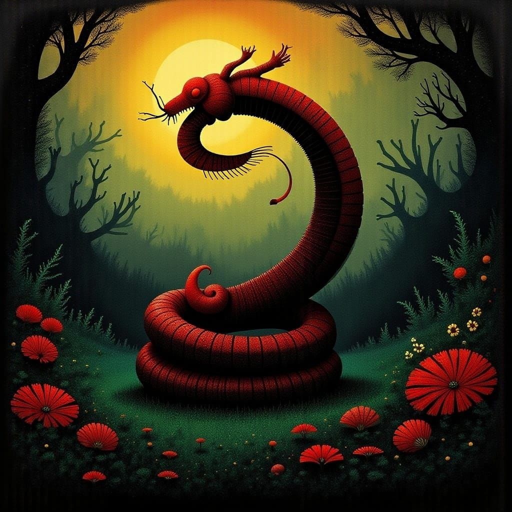 <lora:CRAWDAD SONG:1.0> King cobra 