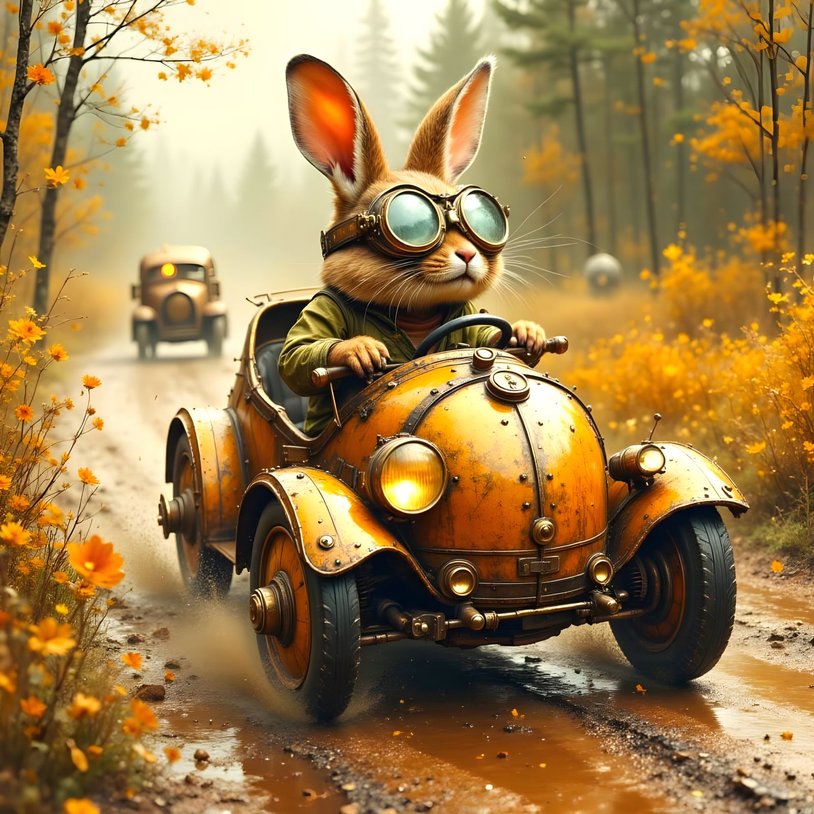 Bunny Racer  by @George Stanley