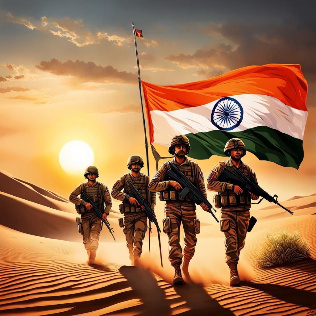 Hand drawn vector indian army day png image - Pngfreepic