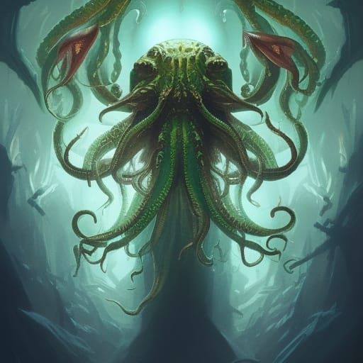 Cthulhu - AI Generated Artwork - NightCafe Creator