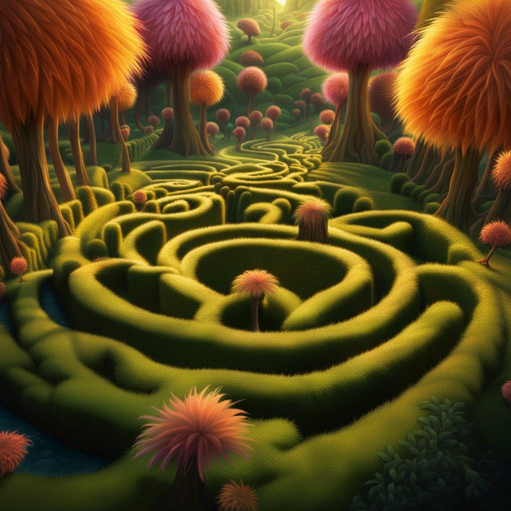 A labyrinth maze we want to get lost in  by @Donny Moped