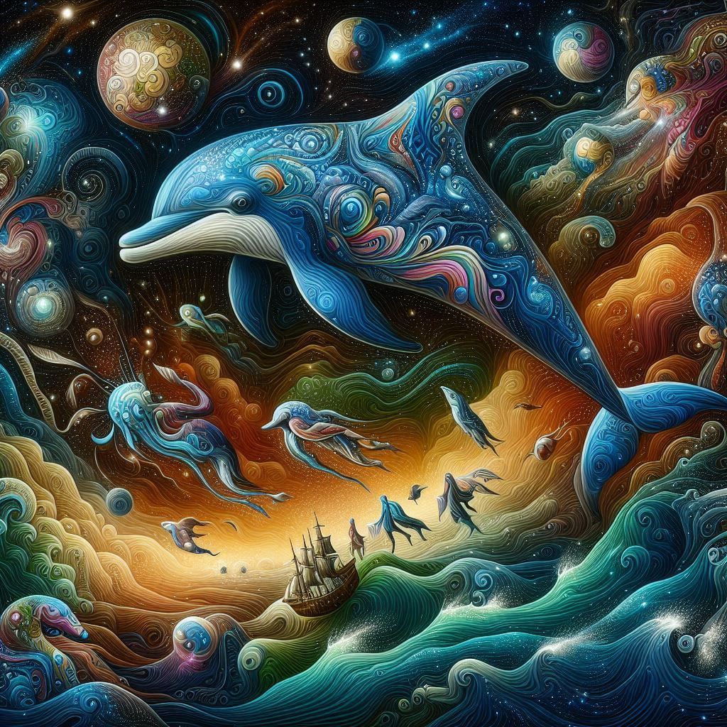 Flying dolphin