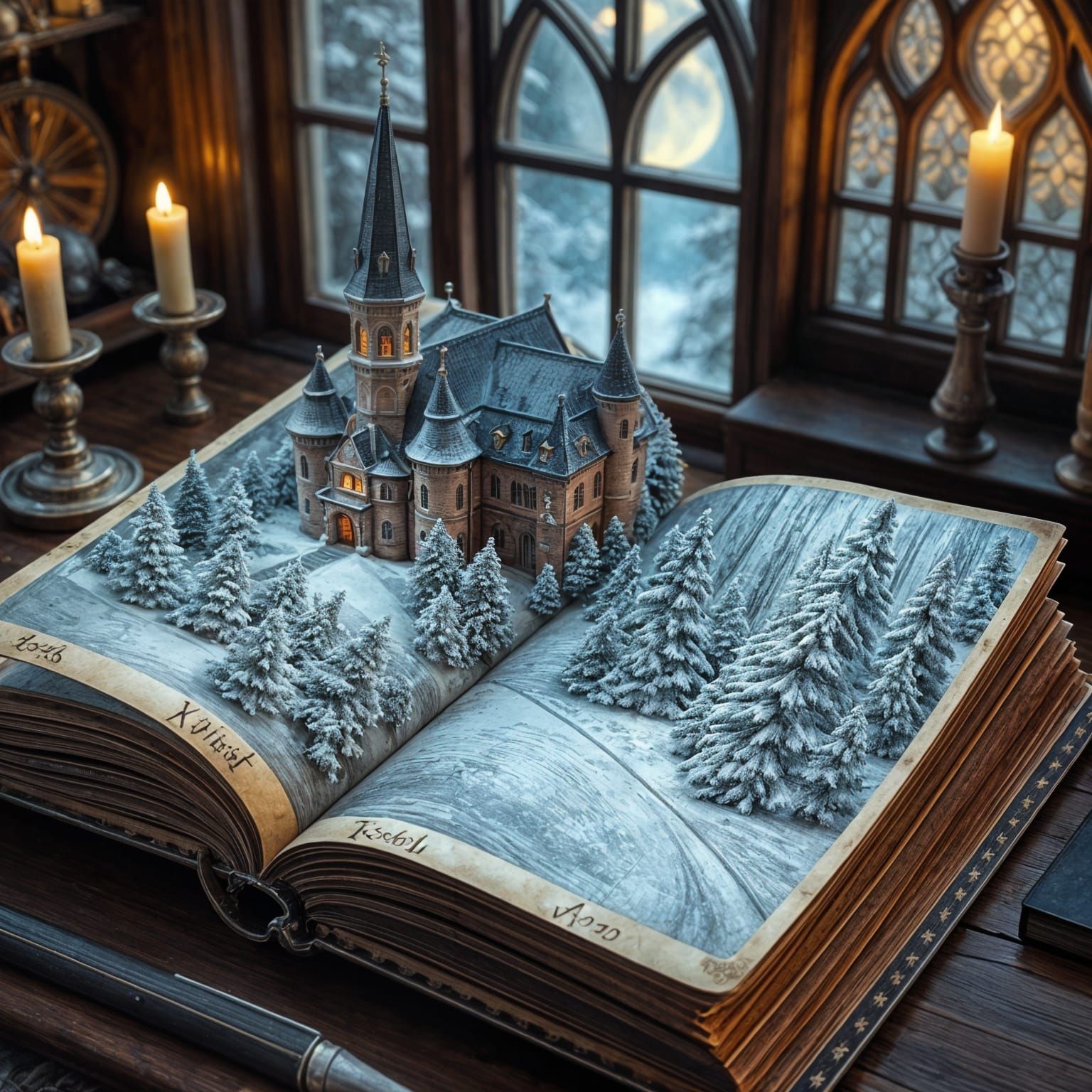 Snowy castle book❄️  by @MagicShop84