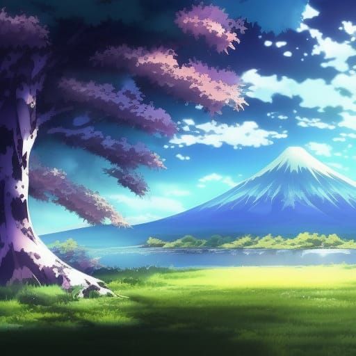 anime landscapes - AI Generated Artwork - NightCafe Creator