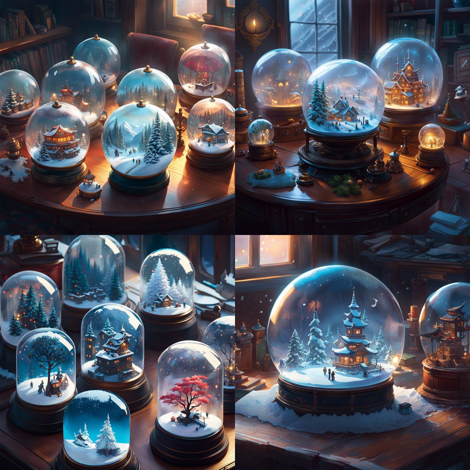 Snow Globe Museum AI Generated Artwork NightCafe Creator