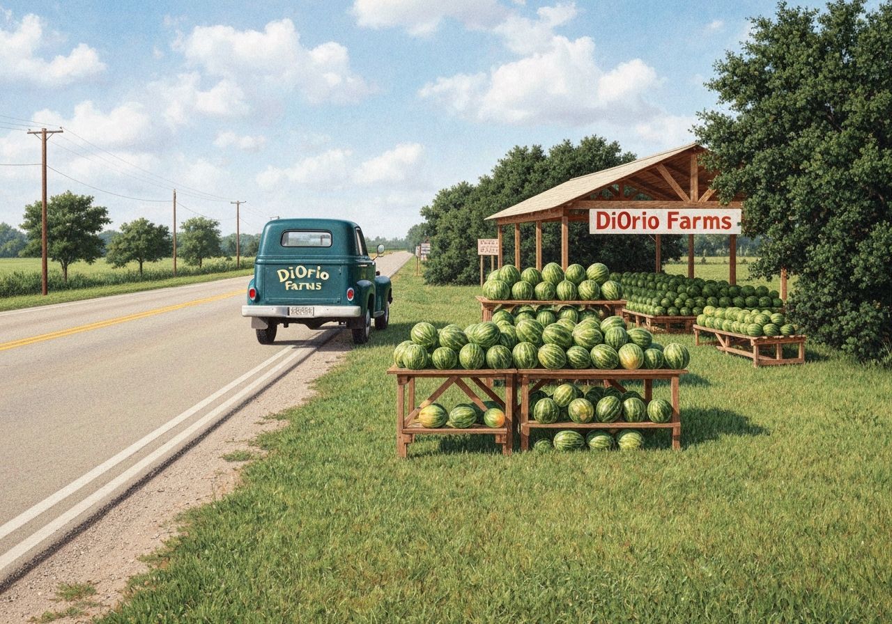 DiOrio Farms Watermelon Stand  by @Troxley
