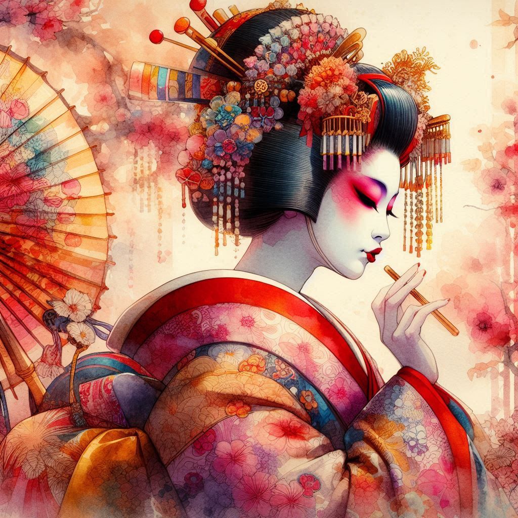 double exposure beautiful fantasy DALL-E 3 portrait landscape..