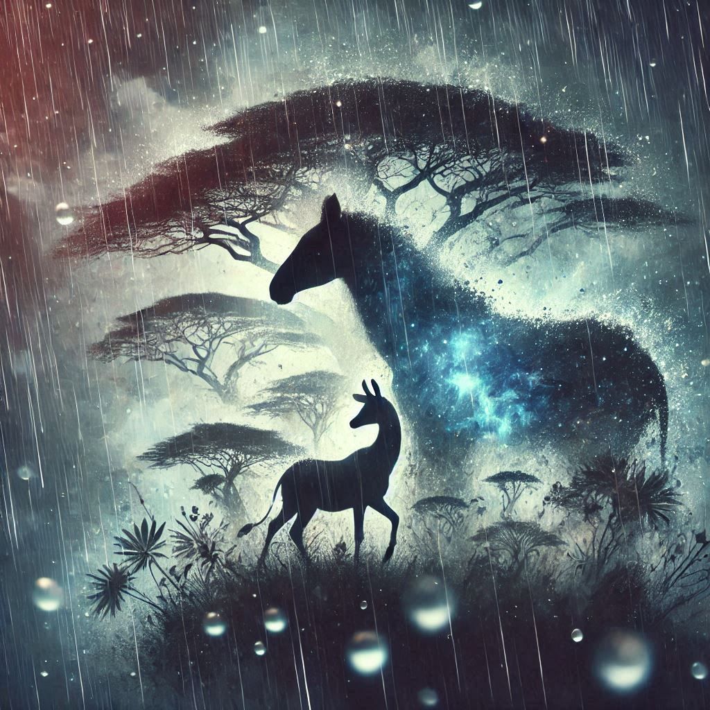 double exposure beautiful fantasy DALL-E 3 portrait landscape..