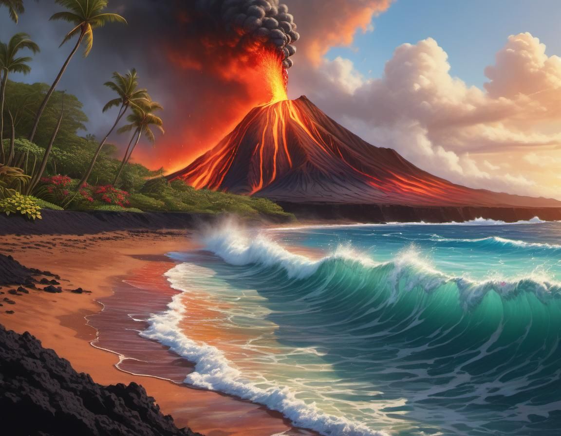Volcanic Island Oasis   by @John from Youngstown