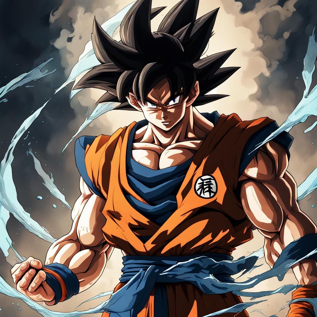 goku by artist "anime", Anime Key Visual, Japanese Manga, Pi...