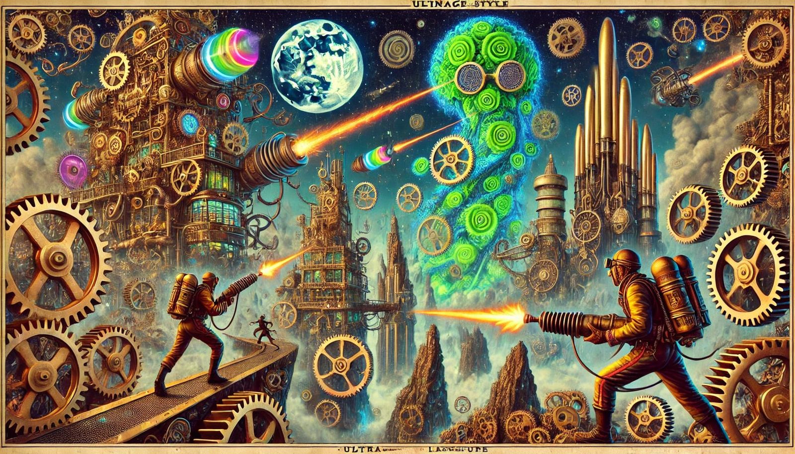 Retro sci-fi steampunk visions #1