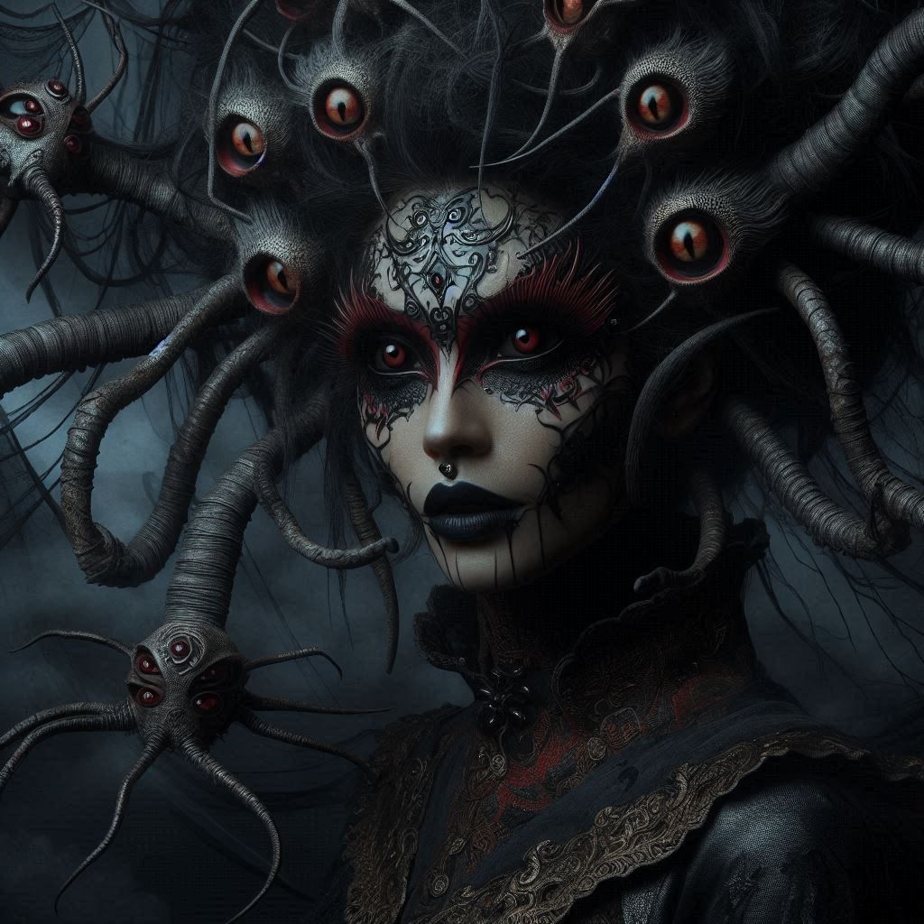 Surreal unusual portrait