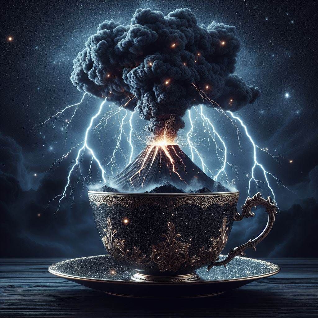 Volcano in a teacup
