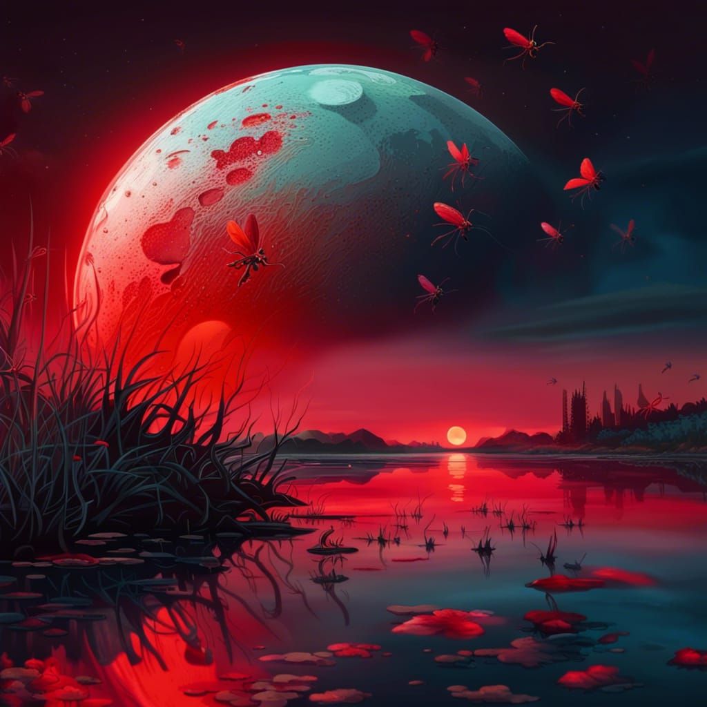 Red moonlight  by @Bruno Tiago