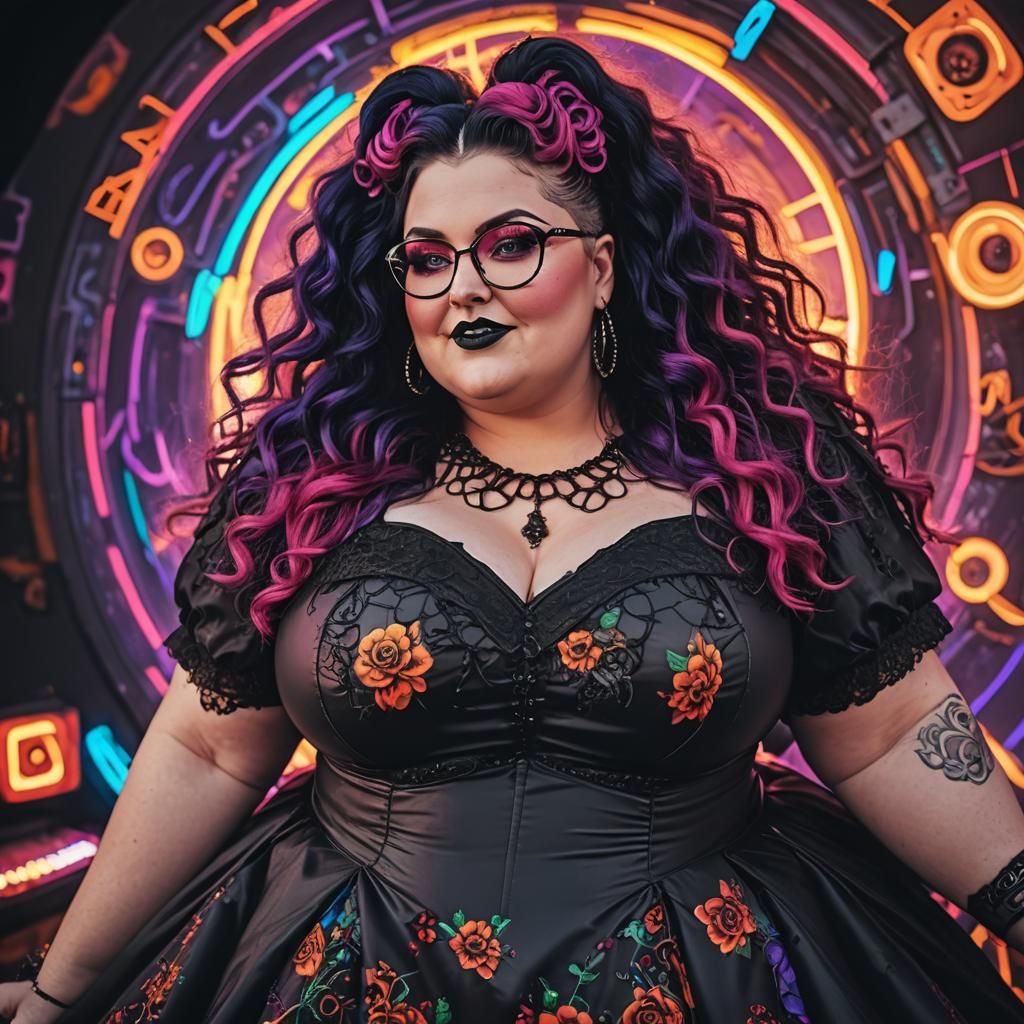 Goth beauty extravaganza - AI Generated Artwork - NightCafe Creator