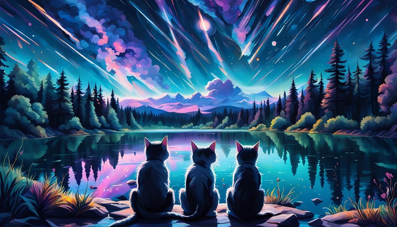 Watching The Meteor Shower  by @Kurt