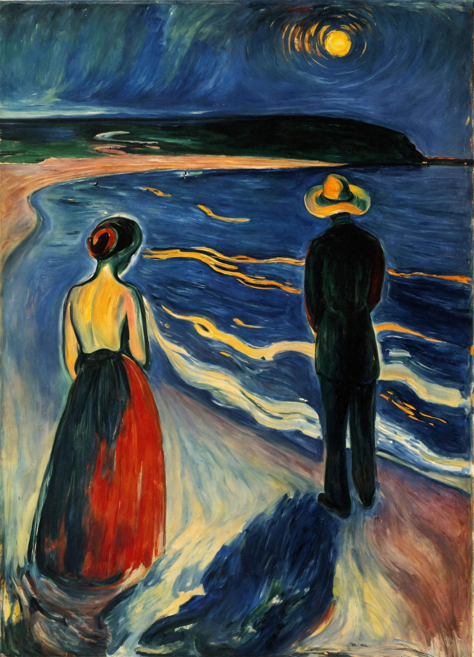 ... Summer night by the beach