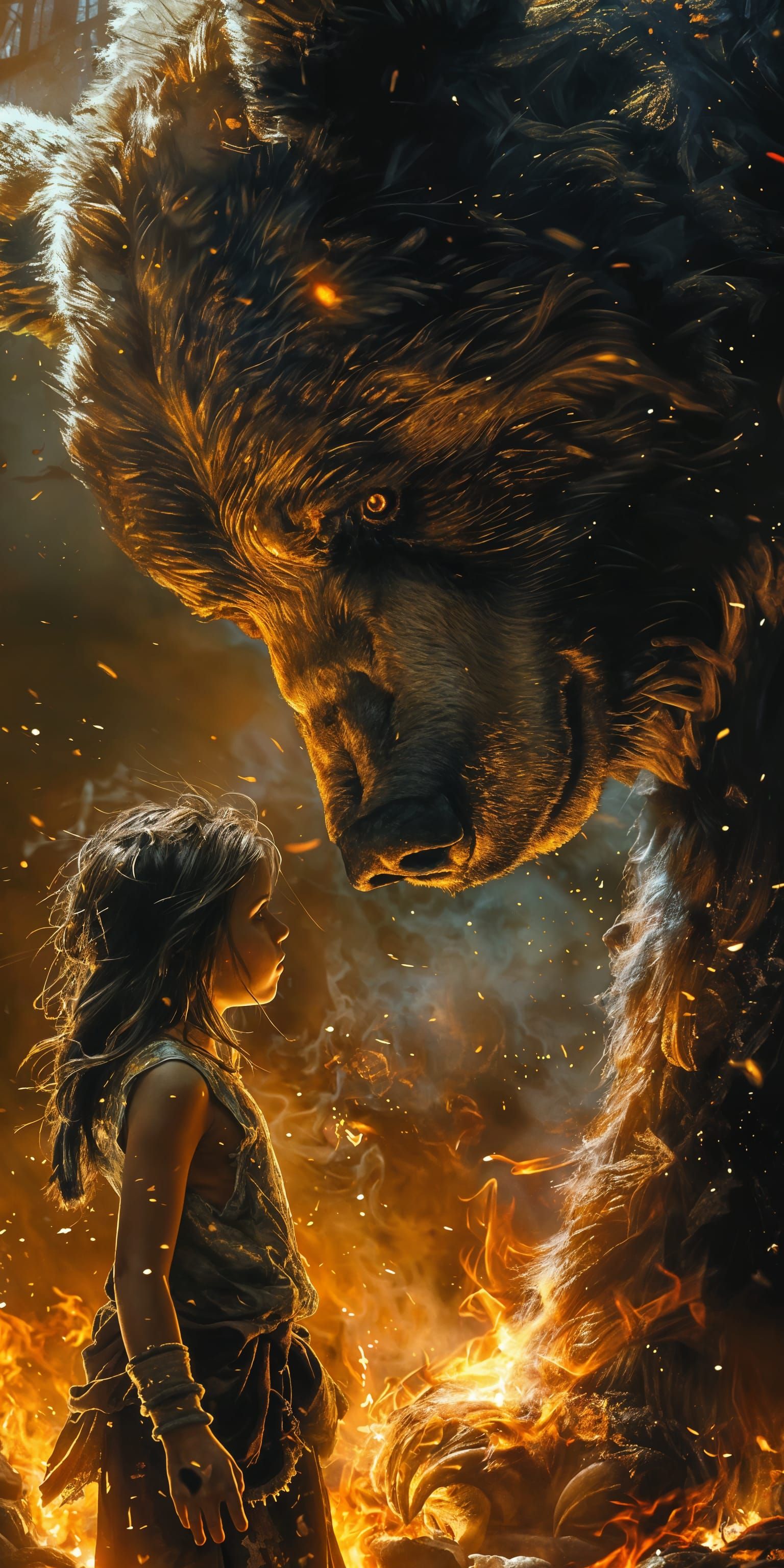 Bear and Girl