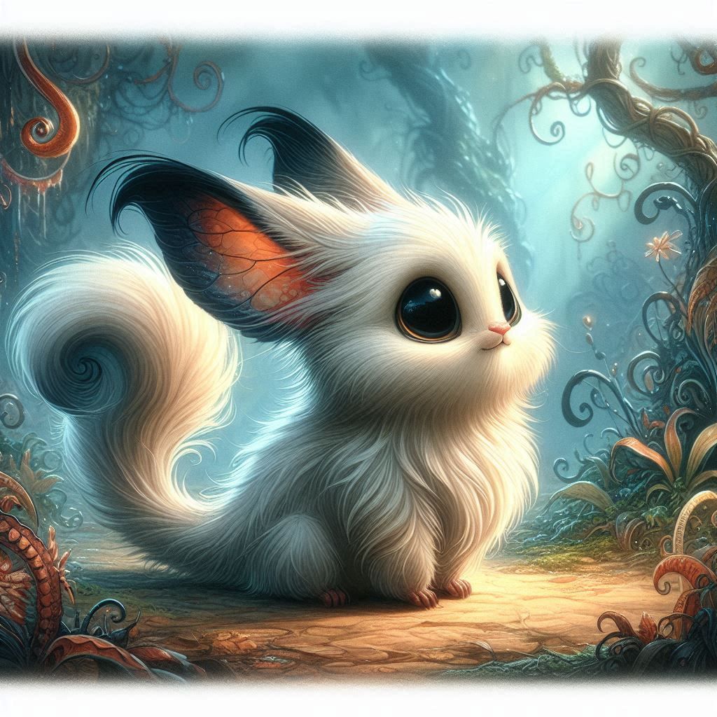 adorable fairy-tale fantasy creature portrait..