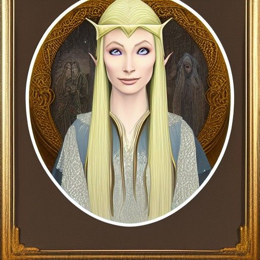 Portrait of Galadriel - AI Generated Artwork - NightCafe Creator