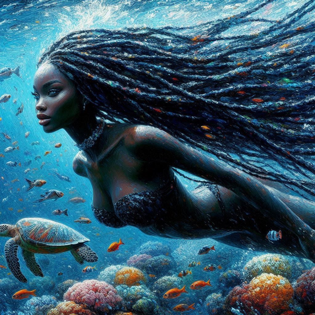 Just a relaxing swim in the ocean