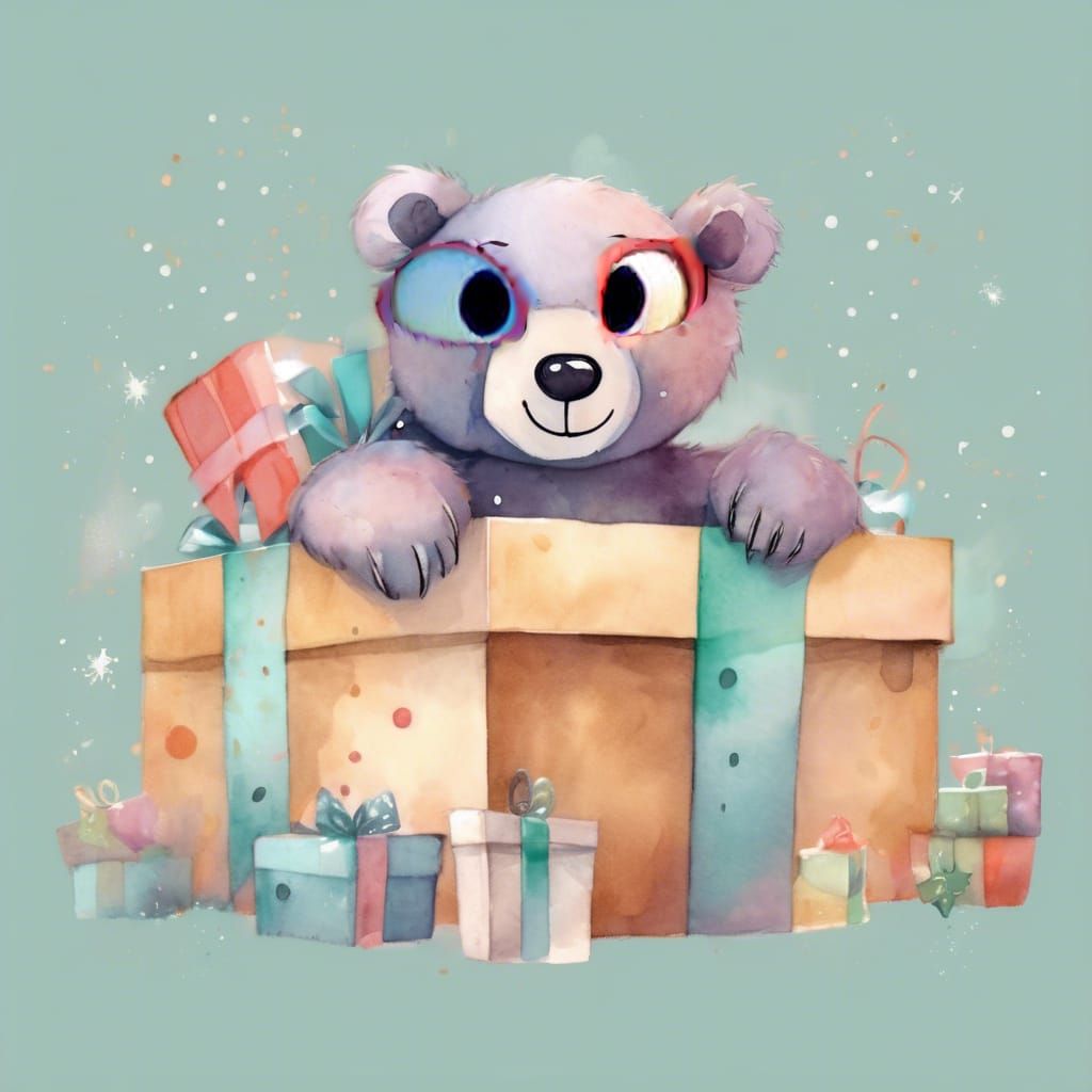 The Cross Eyed Bear That You Gave To Me AI Generated Artwork