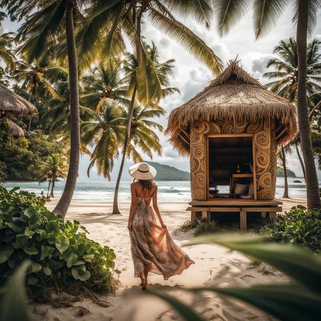 A Beach on an Island Resort in Bali