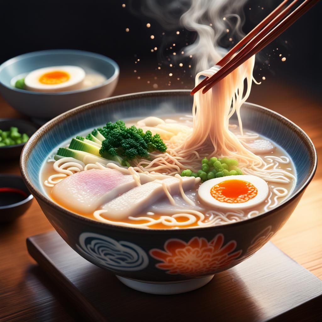 a steaming bowl of tonkotsu