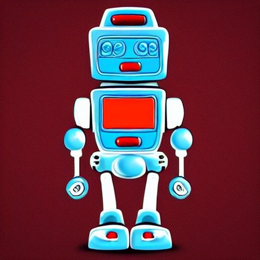cartoon robot