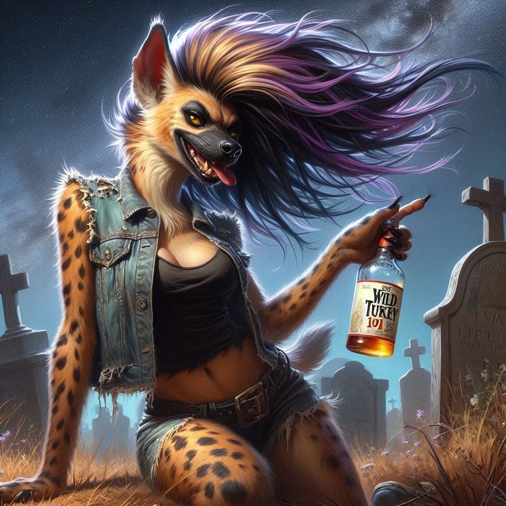 Climbing out of a grave