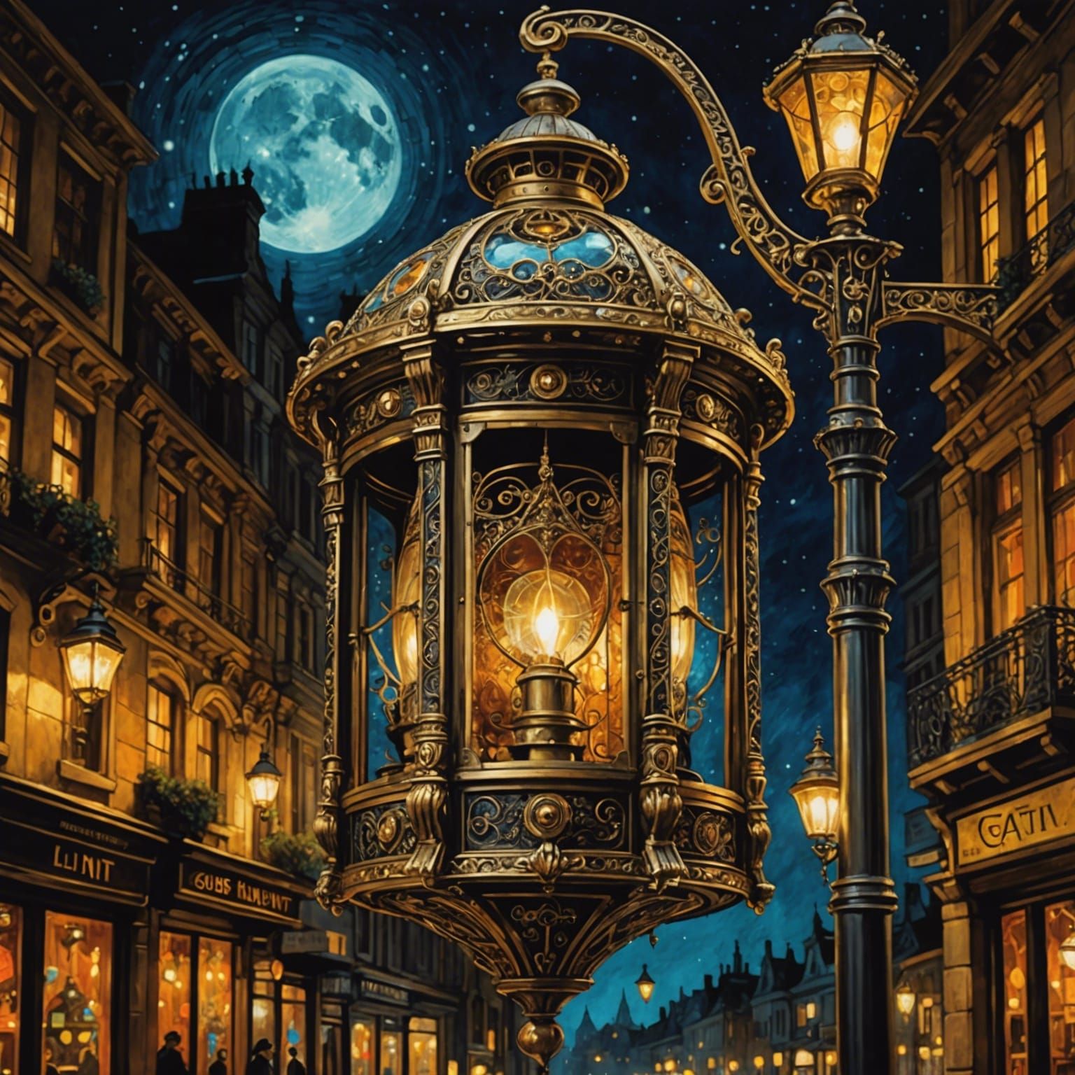 Steampunk Lantern  by @belsghost