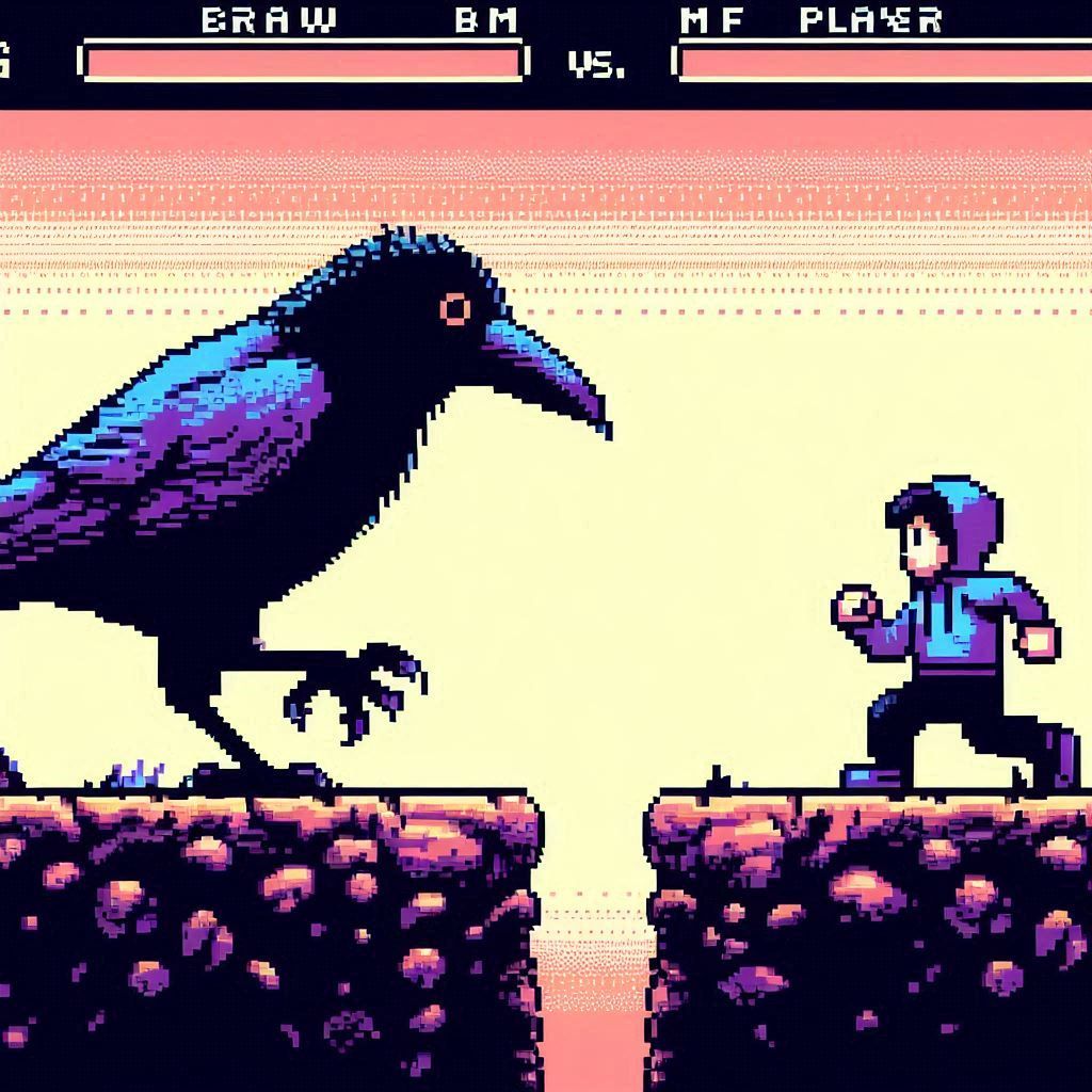 Player vs. Crow (4 images)