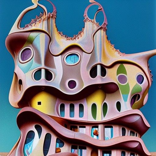 CASA BATLLO PAINTED BY ROGER DEAN
