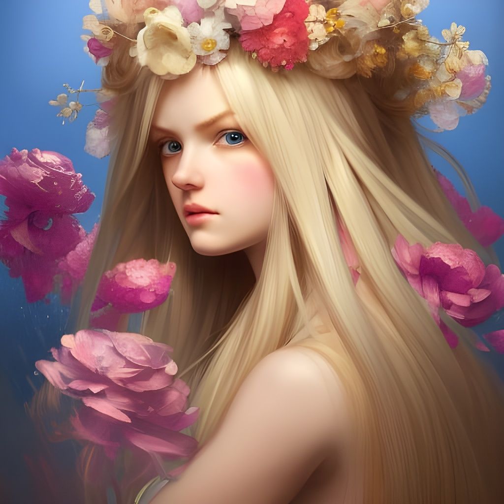 Blonde elf - AI Generated Artwork - NightCafe Creator