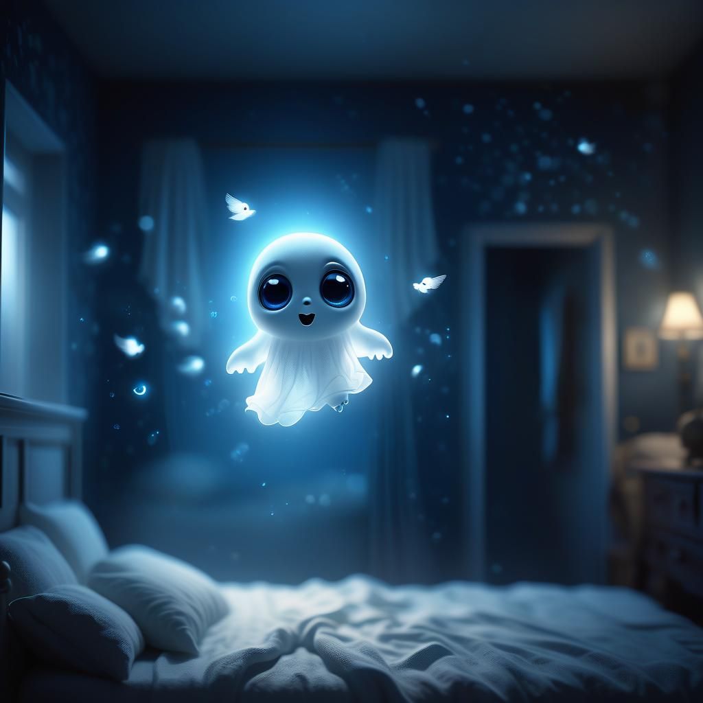 Cute ghost  by @Neonvaporcreator