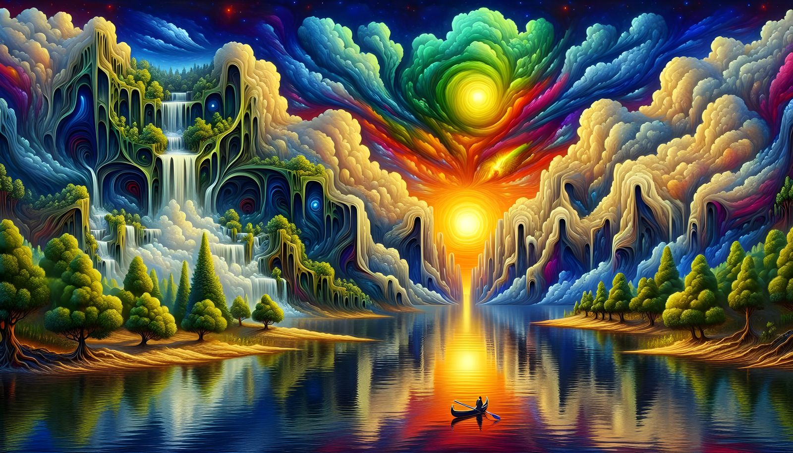 The land of many valleys  by @Tiny Pearl Cat