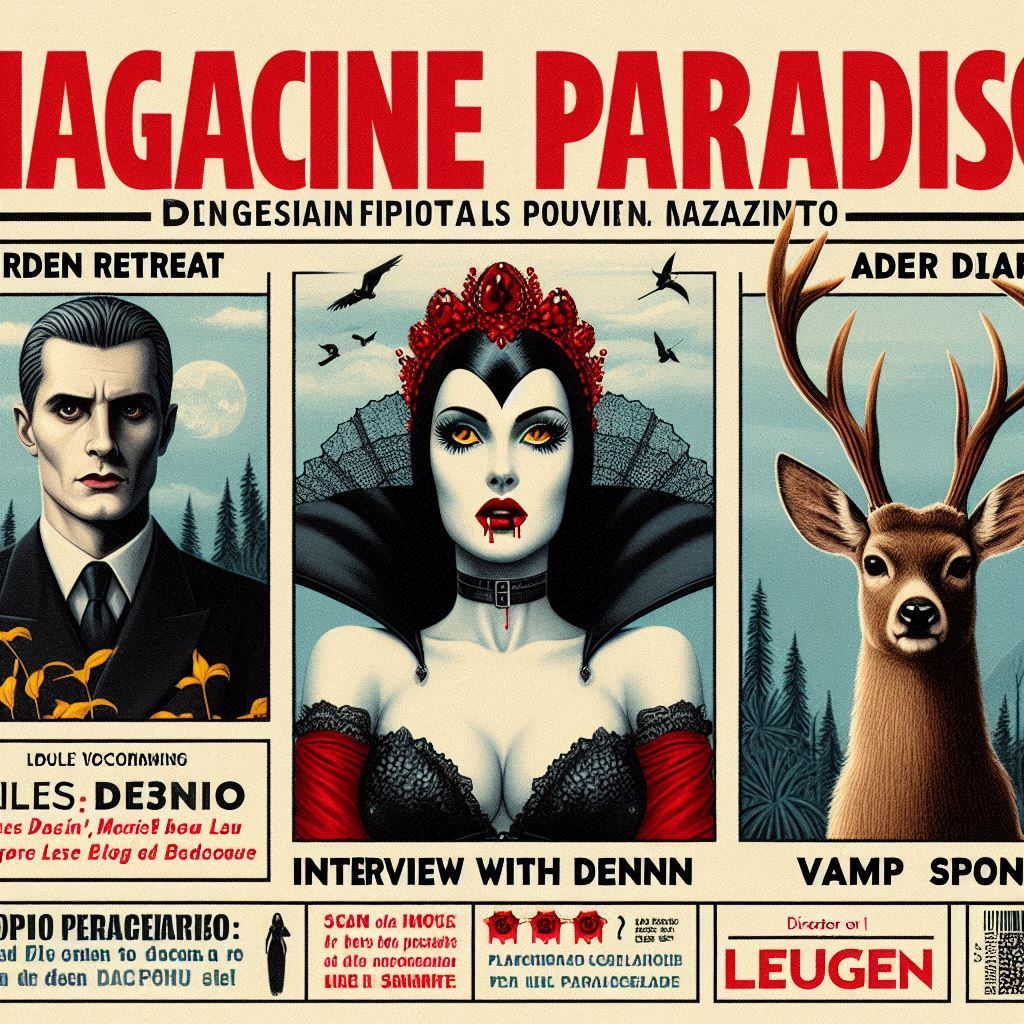 "MAGACINE PARADISO" (Vamp Retreat Edition). 
Thank you to two of the best people in NC, my beloved CHATdowers Dennn and ...